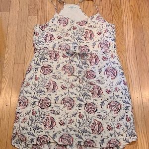 Madewell Silk Floral Print Dress